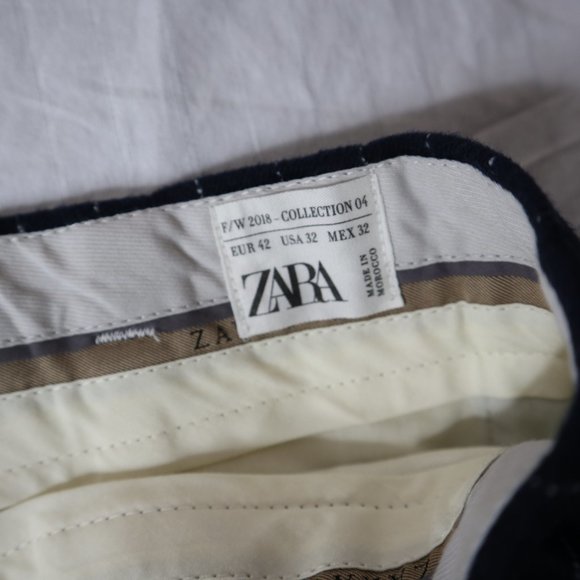 NWT Zara Men Striped Dress Pants Size 32 - Picture 6 of 8